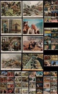9x0783 LOT OF 68 COWBOY WESTERN COLOR 8X10 STILLS 1950s-1970s great scenes from several movies!