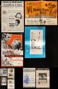 9x0503 LOT OF 14 UNCUT PRESSBOOKS 1950s-1960s advertising for a variety of different movies!