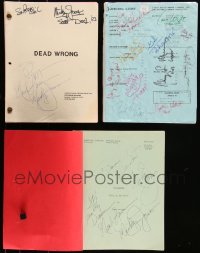 9x0121 LOT OF 3 MOVIE SCRIPTS WITH SIGNATURES 1983-1997 autographed by cast & crew members!
