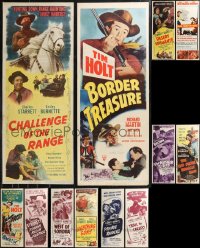 9x1060 LOT OF 12 FORMERLY FOLDED COWBOY WESTERN INSERTS 1940s-1960s a variety of cool images!