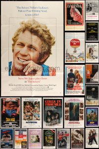 9x0224 LOT OF 110 FOLDED ONE-SHEETS 1970s-1980s great images from a variety of different movies!
