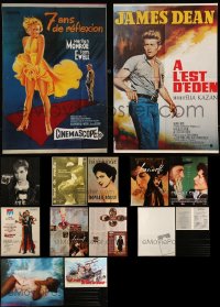 9x0940 LOT OF 13 UNFOLDED AND FORMERLY FOLDED MISCELLANEOUS POSTERS 1960s-1990s cool movie images!