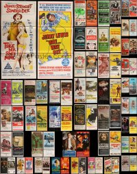 9x0203 LOT OF 74 FOLDED AUSTRALIAN DAYBILLS 1960s-1990s great images from a variety of movies!