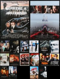 9x1141 LOT OF 19 FORMERLY FOLDED 15X21 FRENCH POSTERS 1980s-2010s a variety of cool movie images!