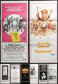 9x0212 LOT OF 8 FOLDED 1971-87 WOODY ALLEN AUSTRALIAN DAYBILLS 1971-1987 great movie images!