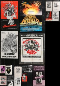 9x0524 LOT OF 21 CUT PRESSBOOKS 1960s-1970s advertising for a variety of different movies!