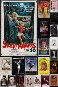 9x1174 LOT OF 22 UNFOLDED SINGLE-SIDED ONE-SHEETS 1980s a variety of cool movie images!
