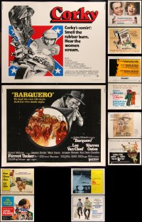 9x1098 LOT OF 14 UNFOLDED 1960S-70S HALF-SHEETS 1960s-1970s a variety of cool movie images!