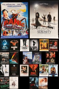 9x1133 LOT OF 27 FORMERLY FOLDED 15X21 FRENCH POSTERS 1980s-2000s a variety of cool movie images!