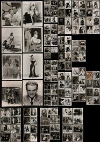 9x0913 LOT OF 139 8X10 REPRO PHOTOS 1980s great portraits of top stars + classic movie scenes!