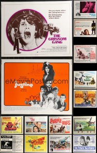 9x1069 LOT OF 25 MOSTLY UNFOLDED HALF-SHEETS 1960s great images from a variety of different movies!