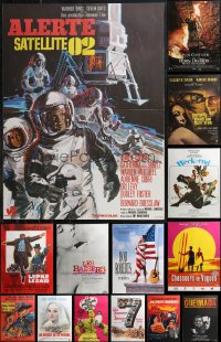 9x1126 LOT OF 14 FORMERLY FOLDED 23X32 FRENCH POSTERS 1960s-1990s a variety of cool movie images!