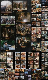9x0329 LOT OF 193 FRENCH LOBBY CARDS 1970s-2000s complete sets from 21 different movies!