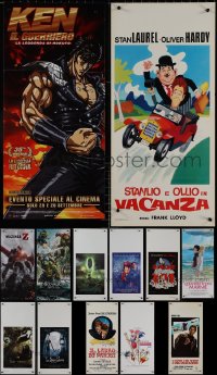 9x0988 LOT OF 17 MOSTLY UNFOLDED ITALIAN LOCANDINAS 1970s-2010s from a variety of different movies!