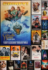 9x1162 LOT OF 25 UNFOLDED SINGLE-SIDED MOSTLY 27X40 ONE-SHEETS 1980s-2000s cool movie images!