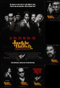 9x1221 LOT OF 6 JACKIE BROWN UNFOLDED SINGLE-SIDED 27X40 TEASERS AND ADVANCE ONE-SHEETS 1997 cool!