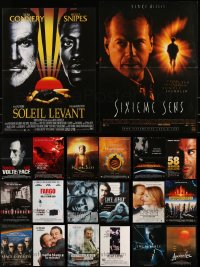 9x1140 LOT OF 20 FORMERLY FOLDED 15X21 FRENCH POSTERS 1990s-2000s a variety of cool movie images!