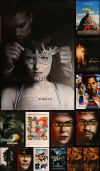 9x1199 LOT OF 17 UNFOLDED MOSTLY DOUBLE-SIDED 27X40 ONE-SHEETS 1990s-2010s cool movie images!