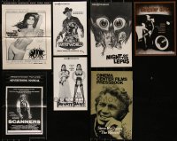 9x0517 LOT OF 7 UNCUT PRESSBOOKS 1960s-1980s advertising for a variety of different movies!