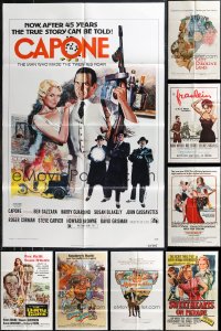 9x0310 LOT OF 12 FOLDED 1953-86 ILLUSTRATED ONE-SHEETS 1953-1986 a variety of cool movie images!