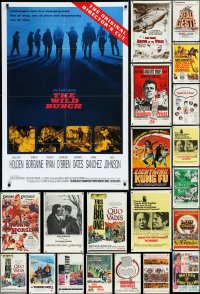 9x0290 LOT OF 25 FOLDED ONE-SHEETS 1960s-1980s great images from a variety of different movies!