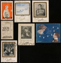 9x0146 LOT OF 7 ENGLISH PROGRAMS 1910s-1930s great images from a variety of different movies!