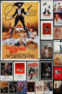 9x0226 LOT OF 97 FOLDED ONE-SHEETS 1970s-1980s great images from a variety of different movies!