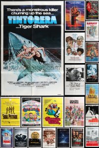 9x0263 LOT OF 55 FOLDED ONE-SHEETS 1970s-1980s great images from a variety of different movies!