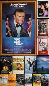 9x1192 LOT OF 18 UNFOLDED SINGLE-SIDED MOSTLY 27X41 ONE-SHEETS 1980s-1990s cool movie images!