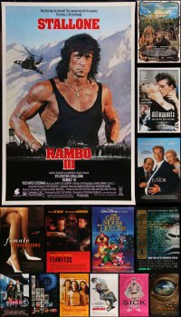 9x1184 LOT OF 20 UNFOLDED SINGLE-SIDED MOSTLY 27X40 ONE-SHEETS 1980s-2000s cool movie images!
