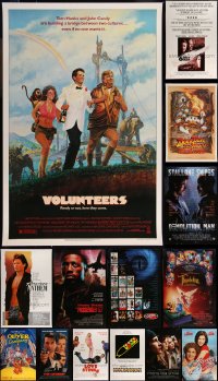 9x1189 LOT OF 19 UNFOLDED MOSTLY DOUBLE-SIDED MOSTLY 27X40 ONE-SHEETS 1980s-2000s cool movie images!