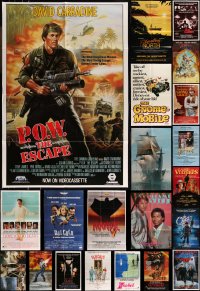 9x0143 LOT OF 22 FOLDED VIDEO POSTERS 1980s-2000s great images from a variety of movies!
