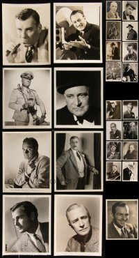 9x0819 LOT OF 25 MALE PORTRAIT 8X10 STILLS 1920s-1940s great images of leading & supporting men!