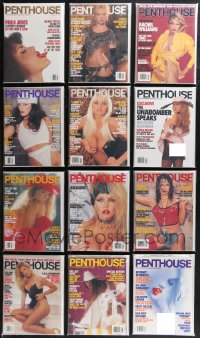 9x0555 LOT OF 12 PENTHOUSE 1995 MAGAZINES 1995 sexy images with lots of nudity inside!