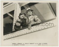 9y1132 BRIEF MOMENT 8x10 still 1933 beautiful Carole Lombard & Gene Raymond by steel beams!
