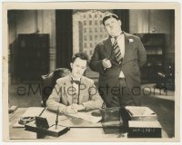 9y1145 CHICKENS COME HOME 8x10 still 1931 Stan Laurel writes as Oliver Hardy dictates, Hal Roach!