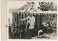 9y1187 EMPTY HANDS candid 8x11 key book still 1924 Jack Holt & Norma Shearer clowning around on set!
