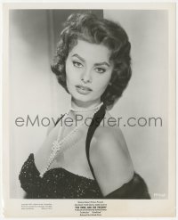 9y1294 PRIDE & THE PASSION 8.25x10 still 1957 sexiest head & shoulders portrait of Sophia Loren!