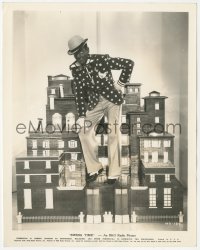 9y1337 SWING TIME 8x10.25 still 1936 posed portrait of Fred Astaire in blackface on model building!