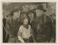 9y1340 TEXAS TRAIL 8x10.25 still 1925 Harry Carey protects Ethel Shannon from huge cowboy!