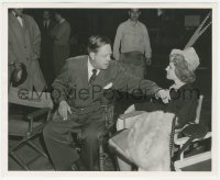 9y1360 WE WERE DANCING candid 8.25x10 still 1942 Norma Shearer & director Leonard between scenes!