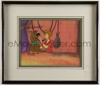 9y0342 SCOOBY-DOO signed animation cel 1990s by Don Messick, crime-solving canine & Shaggy!