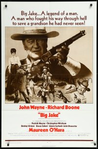 9y1479 BIG JAKE style B 1sh 1971 John Wayne fought through hell to save a grandson he had never seen!