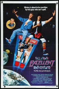 9y1481 BILL & TED'S EXCELLENT ADVENTURE 1sh 1989 Keanu Reeves, Winter, be excellent to each other!