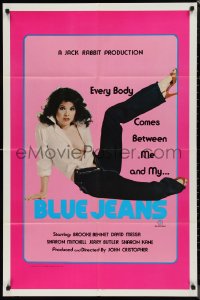 9y1492 BLUE JEANS 1sh 1982 Calvin Klein sex parody, Brooke Bennett!