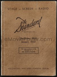 9y0384 STANDARD CASTING DIRECTORY softcover book Dec/Jan 1932-33 Thelma Todd, Ginger Rogers, Granville