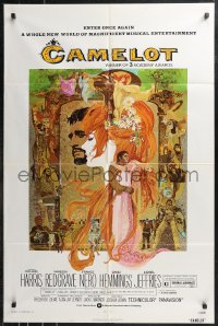 9y1511 CAMELOT 1sh R1973 Richard Harris as King Arthur, Vanessa Redgrave as Guenevere!