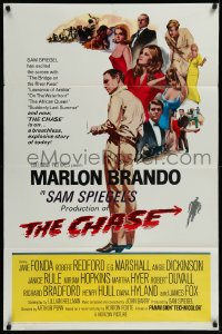 9y1522 CHASE 1sh 1966 Marlon Brando, Jane Fonda, Robert Redford, directed by Arthur Penn
