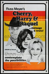 9y1523 CHERRY, HARRY & RAQUEL 1sh 1969 Russ Meyer, consider the menage a trois possibilities!