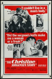 9y1526 CHRISTINE JORGENSEN STORY 1sh 1970 cool images - she who was born male on the outside!